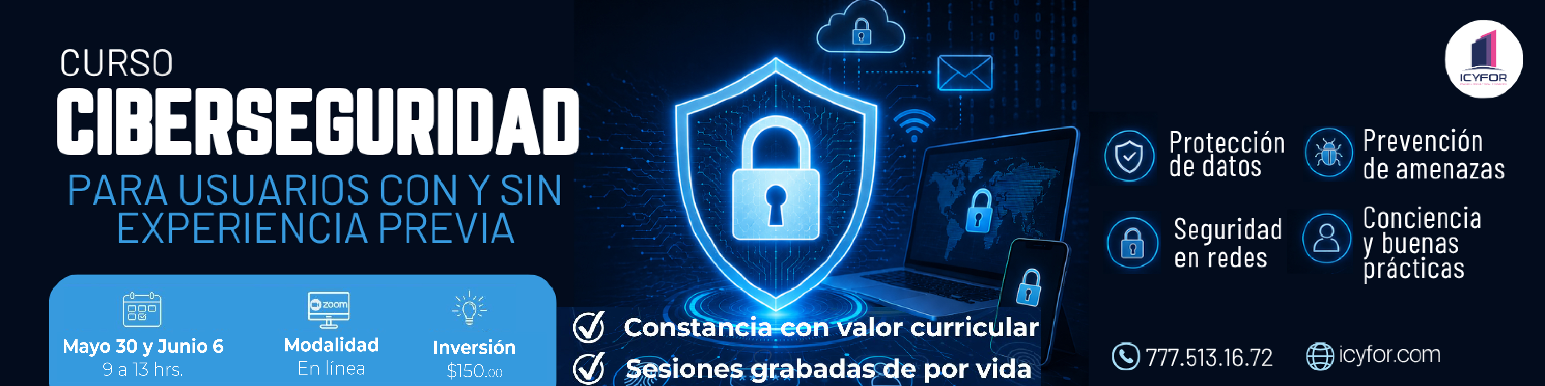curso ciberseguridada ICYFOR